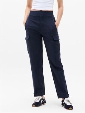 BOGO! Athleta Endless Cargo Pant Activewear Navy Blue 4 Tall